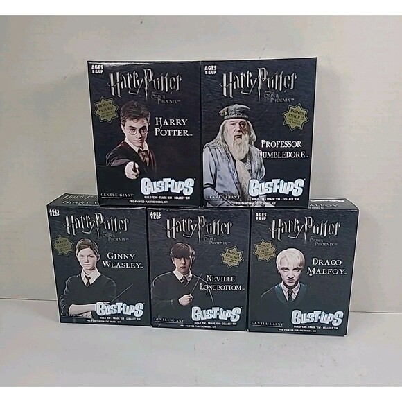 Harry Potter Series 2 Bust-Ups Set of 5 Bonus Build The Thestral Gentle Giant - Picture 1 of 6